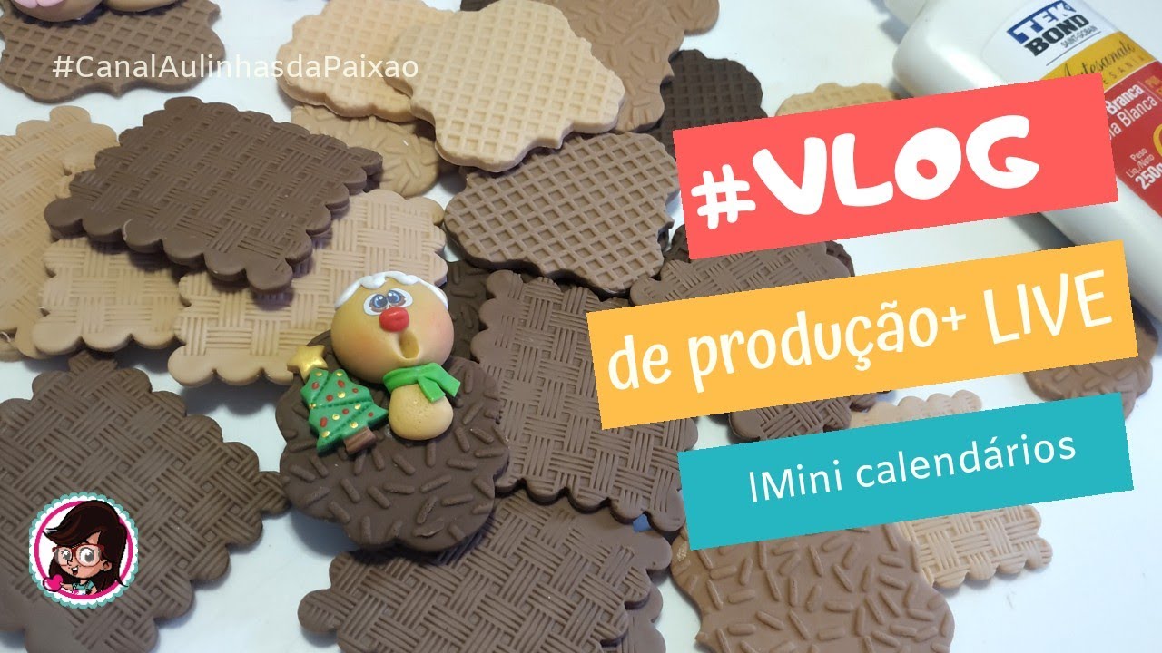 Vlog de produção + LIVE mini calendários (instagram)