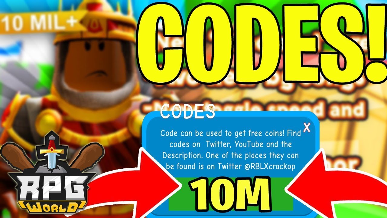 New Rpg World Codes Roblox Working 10m Roblox New Codes