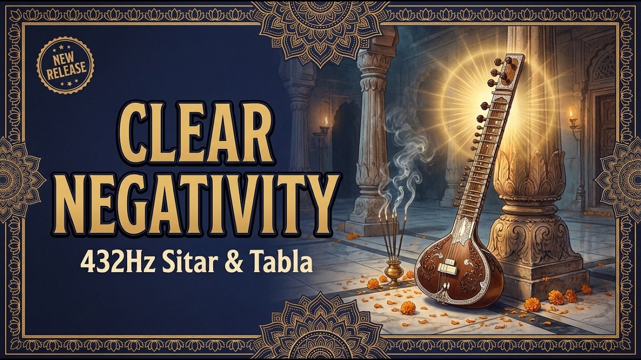 Remove Negative Energy: 432Hz Sitar & Tabla Healing Session 2 hours