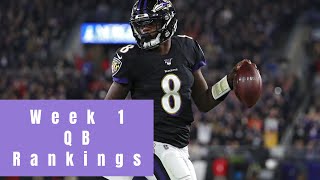 Week 1 Fantasy Football QB Rankings