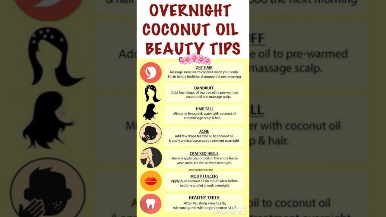 Overnight Coconut Oil Beauty Tips