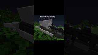 Java skeleton VS Bedrock Skeleton||#minecraft #shorts #gaming