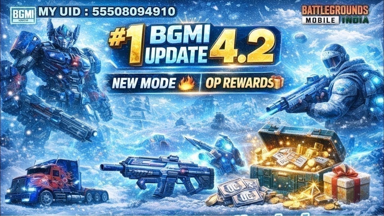 1v4 Clutch in BGMI 4.2 Update 😱 Optimus Prime Live Hai 🔥