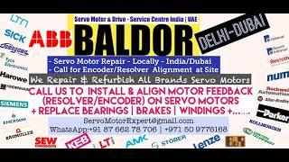 How to install ABB Baldor Encoder Align Resolver Angle Adjust Servo Motor Drive data Parameters