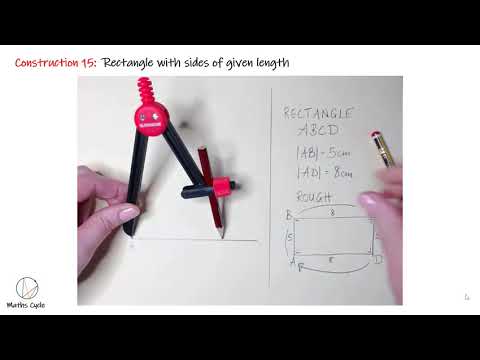 Construction 15 - Rectangle with sides of given length