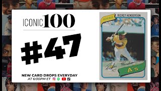 Iconic 100 Countdown | #47 - 1980 Topps Rickey Henderson