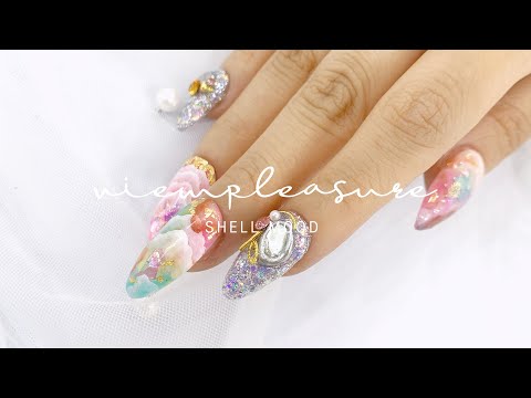 뷰확행 Live - 자개 무드 네일아트 / Shell Mood nail art