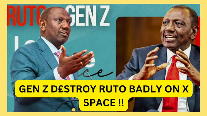RUTO LIVE ON X SPACE: PRESIDENT RUTO ENGAGES GEN Z ON THE WAY FORWARD 🔥