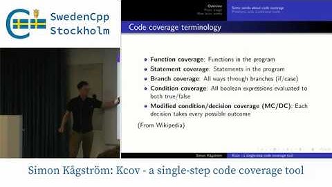 Simon Kågström: Kcov - a single-step code coverage tool