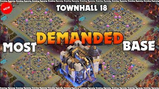Best Th18 War & Cwl Base Anti 3 Stars Links - New Th18 War & Legend Bases Defense Clash Of Clans