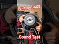 AlNiCo Bass Speakers: Vintage Sound Test