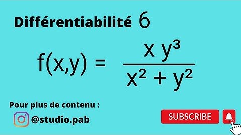Différentiabilité 6