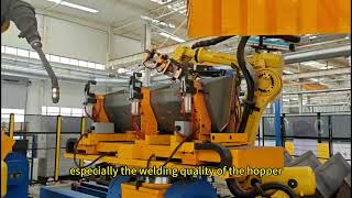 Cement Elevator Hopper Robotic Welding Workstation | AGR Automation