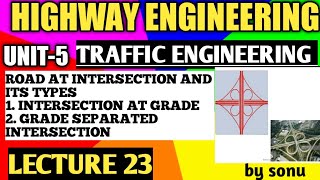 Road intersection, grade separated intersection, intersection at grade | Unit-5 | Traffic Engg. |...