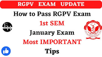 How to Pass RGPV B.Tech 1st Sem Exam | Rgpv Exam 2024 first semester | exam hacker