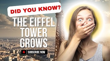 Did You Know? The Eiffel Tower Changes Height!” #eiffeltower #science #didyouknow