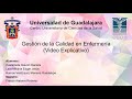 [Video Explicativo] Gestión de la Calidad en Enfermería