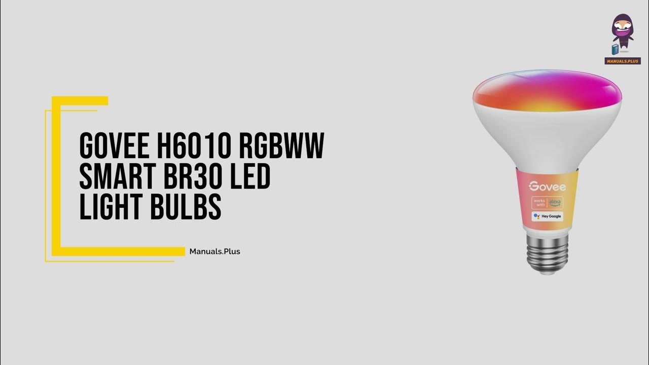 Govee H6010 Smart Light Bulbs User Guide How to Install and Pair with