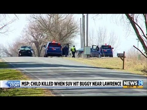 MSP: Amish child killed when SUV hit buggy near Lawrence - YouTube