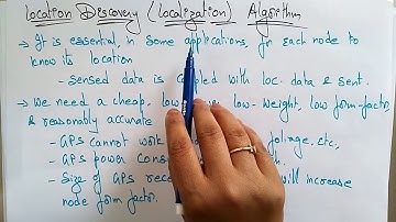 Localization algorithms in wireless sensor networks | WSN | Lec-46 | Bhanu Priya