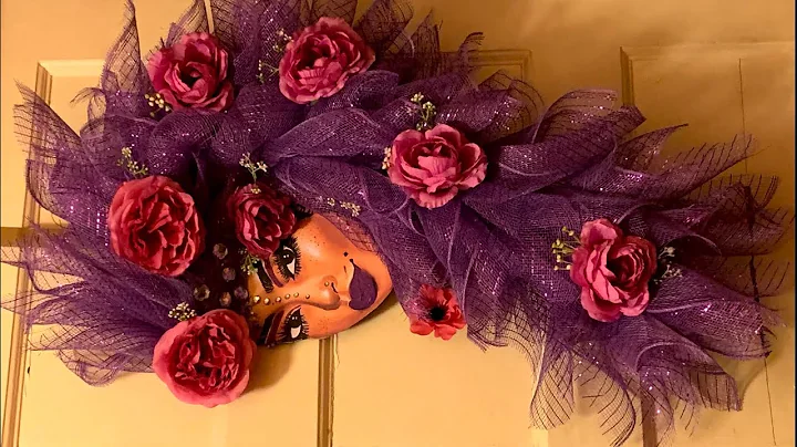 DIY long hair diva wreath
