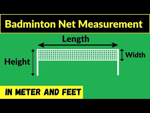 badminton net measurement