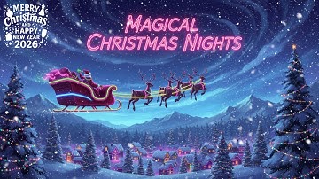 Thumbnail of christmas night sky | dreamy synthwave chillsynth