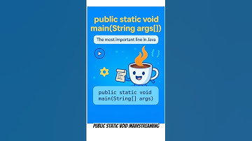 public static void main(String args[]) Explained in 60 Seconds. #programming