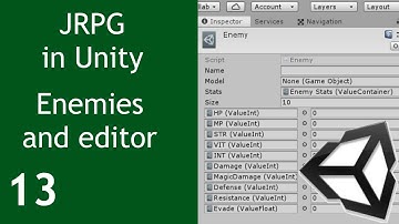Unity JRPG Tutorial EP13 Enemies and editor extension