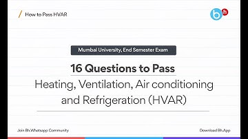 How to Pass/Score in HVAR Sem-6 Mechanical | Mumbai University