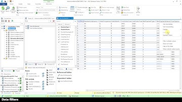 SQL Database Studio - Data filtering
