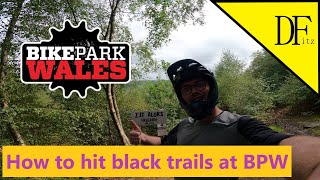 How to conquer black trails at BikePark Wales