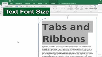 How to Increase or Decrease Text Font Size in Microsoft Excel 2017