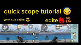 Pubg Fast Scope Tutorial
