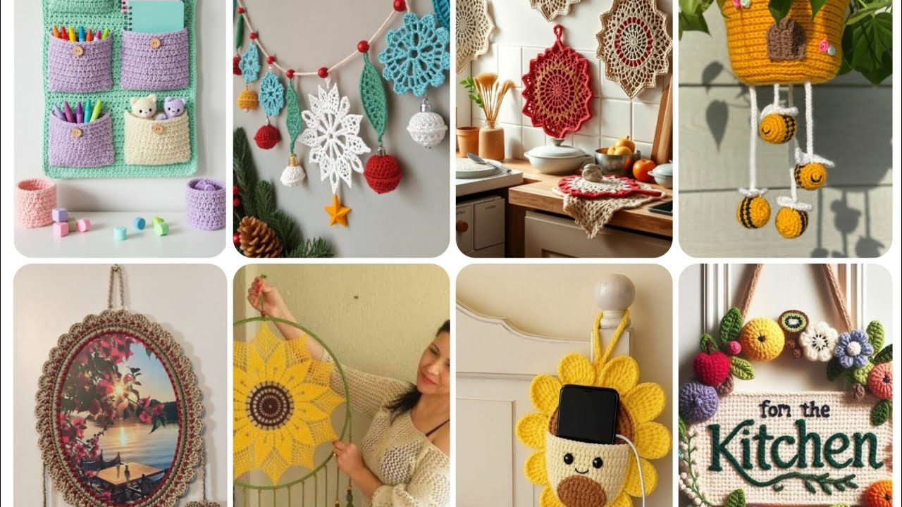 CROCHET HANDMADE ITEMS AND IDEAS FOR HOME DECORATIONS PART 5 ||WALL HANGING HOME DECOR IDEAS