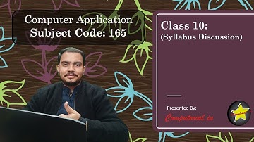 CBSE Class 10 Computer Application || Syllabus Discussion