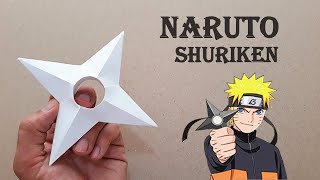 كيف تصنع نجمة من الورق -صنع شوريكن ناروتو من الورق  ( How To Make a Paper Ninja Star )