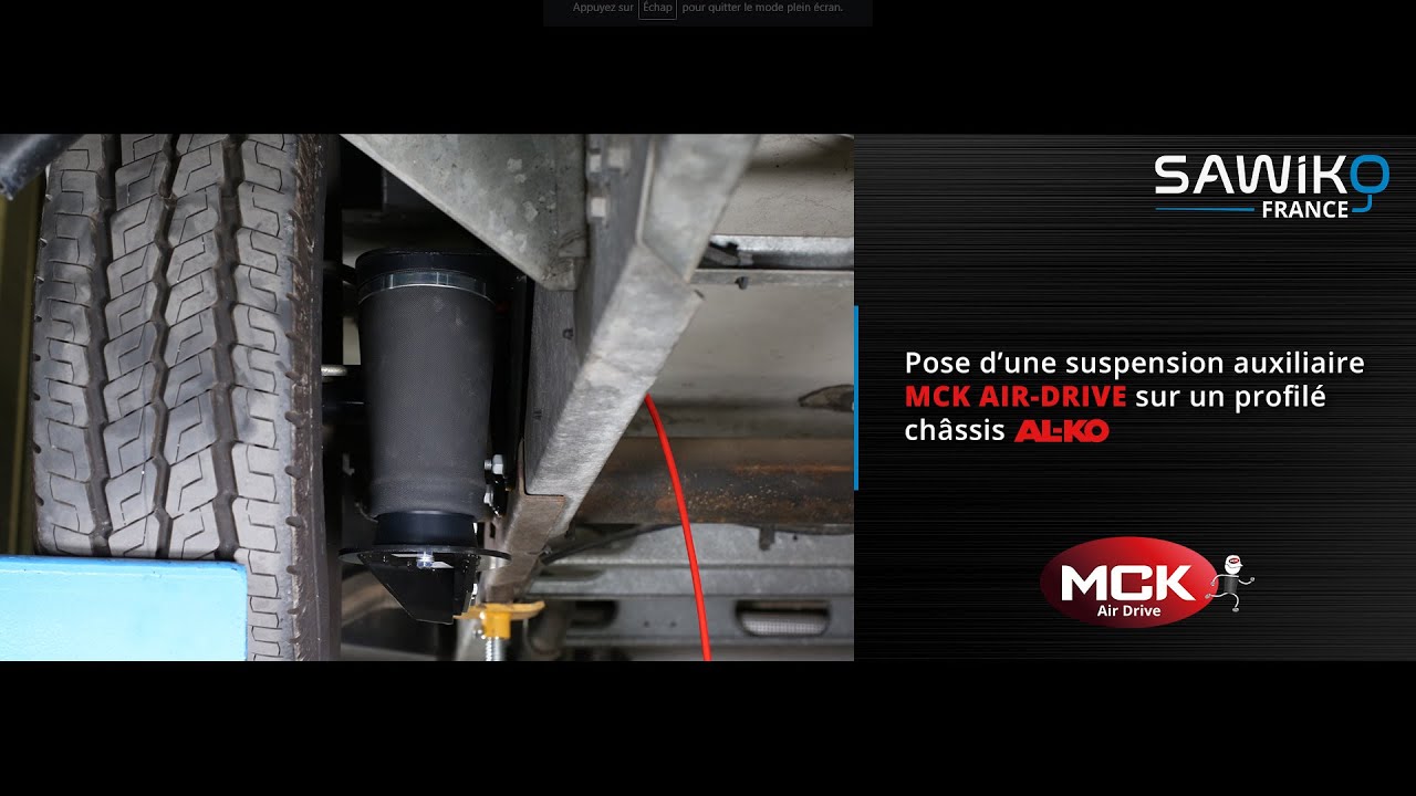 Pose d’une nouvelle suspension auxiliaire MCK AIRDRIVE sur un profilé châssis ALKO YouTube