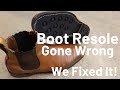 A BAD Resole Job on These Chelsea Boots | We Refurbish Them Correctly