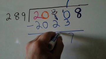 Long Division in Color 3 digit divisor (Division #15)