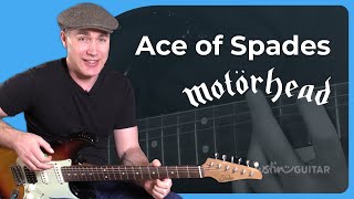 Ace Of Spades by Motorhead | Solo + Guitar Lesson