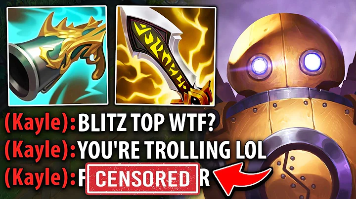 I Made this Trash Talking Kayle go 0/10 with Critcrank Top... (SHE GOT ABUSED)