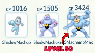 Shadow (Machop, Machoke, Machamp) Family is Insane in Pokemon Go.