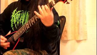 Video thumbnail of "Abominable Putridity - Remnants Of The Tortured Guitar Cover"