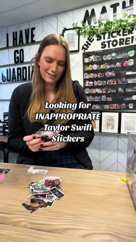 Sorting INAPPROPRIATE Taylor Stickers!!!
