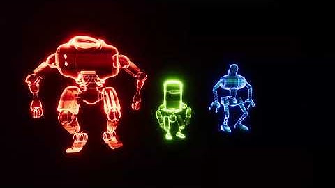 Robot Hologram and Dissolve Shader