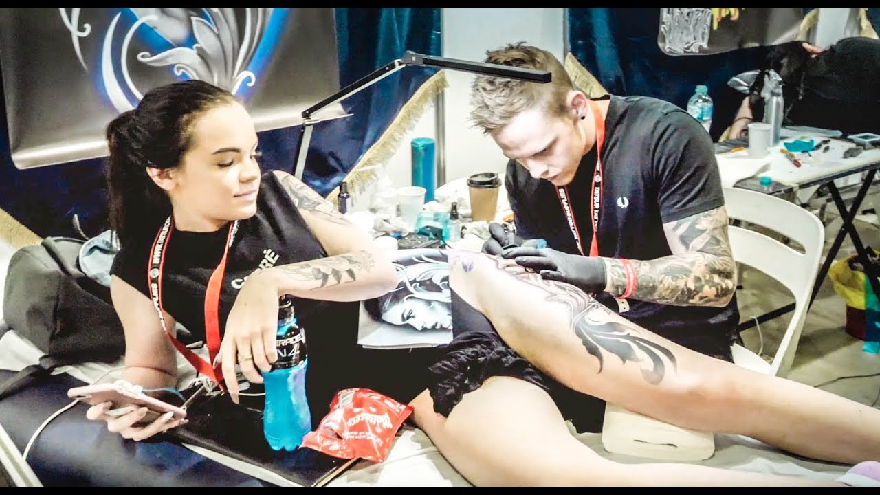 รอยสัก แขน ผู้ชาย  2022 New  ช่างมิ้มพาเที่ยวออสเตรเลีย EP.4// สุดยอดงานประกวดสุดยอดรอยสัก | Australia Tattoo Expro 2018