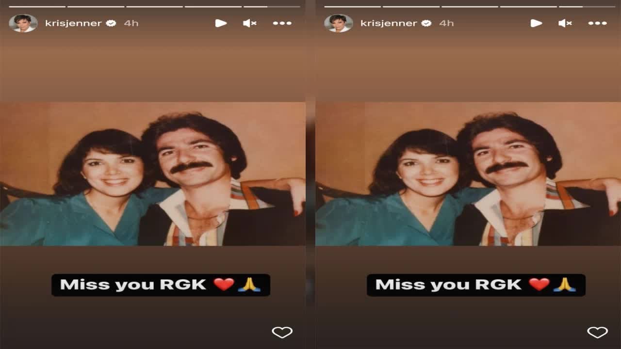 Kris Jenner Shares Old Video Footage of Robert Kardashian Sr. with