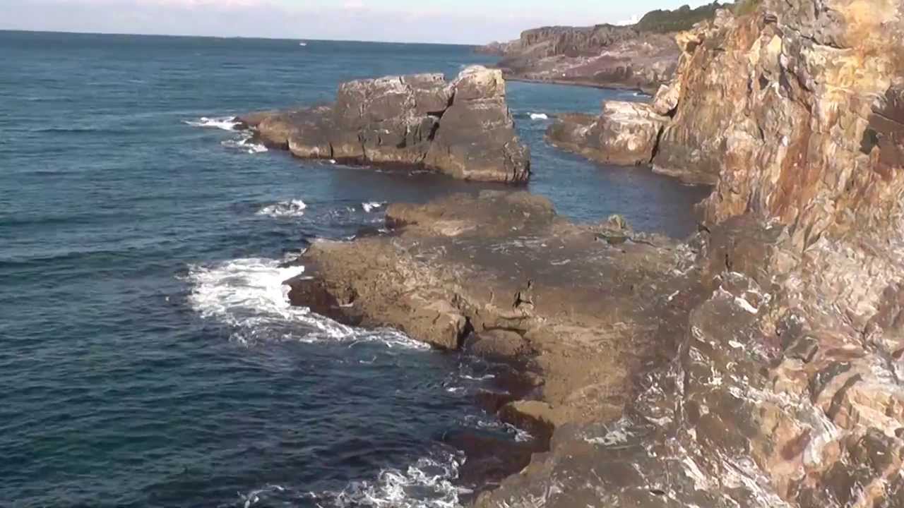 和歌山県白浜町南紀、いそぎ公園下の地磯全景 釣り場ポイント紹介 釣