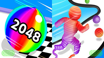 Ball Run 2048 Vs Rope-Man Run Android iOS Mobile Gameplay Walkthrough 616112